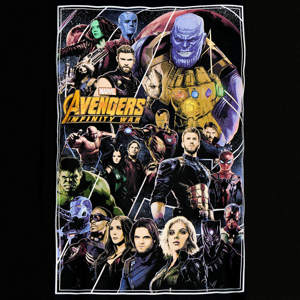 Image produit Avengers - T-shirt noir Infinity War Poster Collage