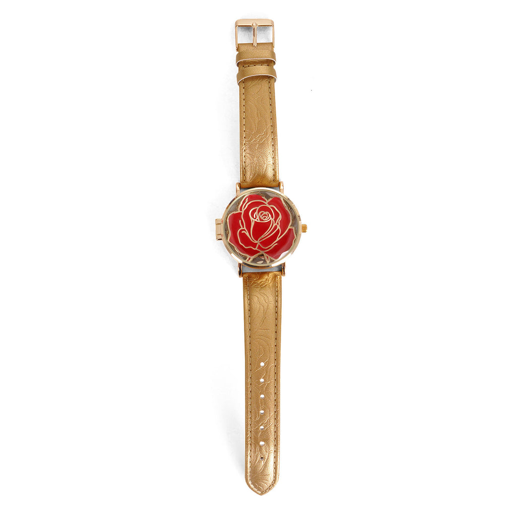 Image produit La Belle et la Bête - Montre-bracelet Rose Enchantée