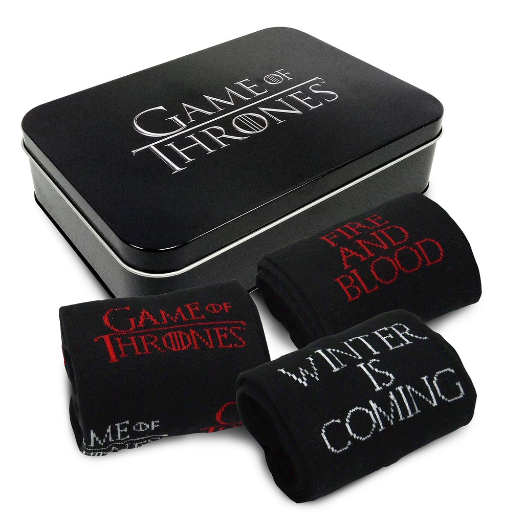 Image produit Game of Thrones - Ensemble de 3 paires de chaussettes dans une boîte en métal