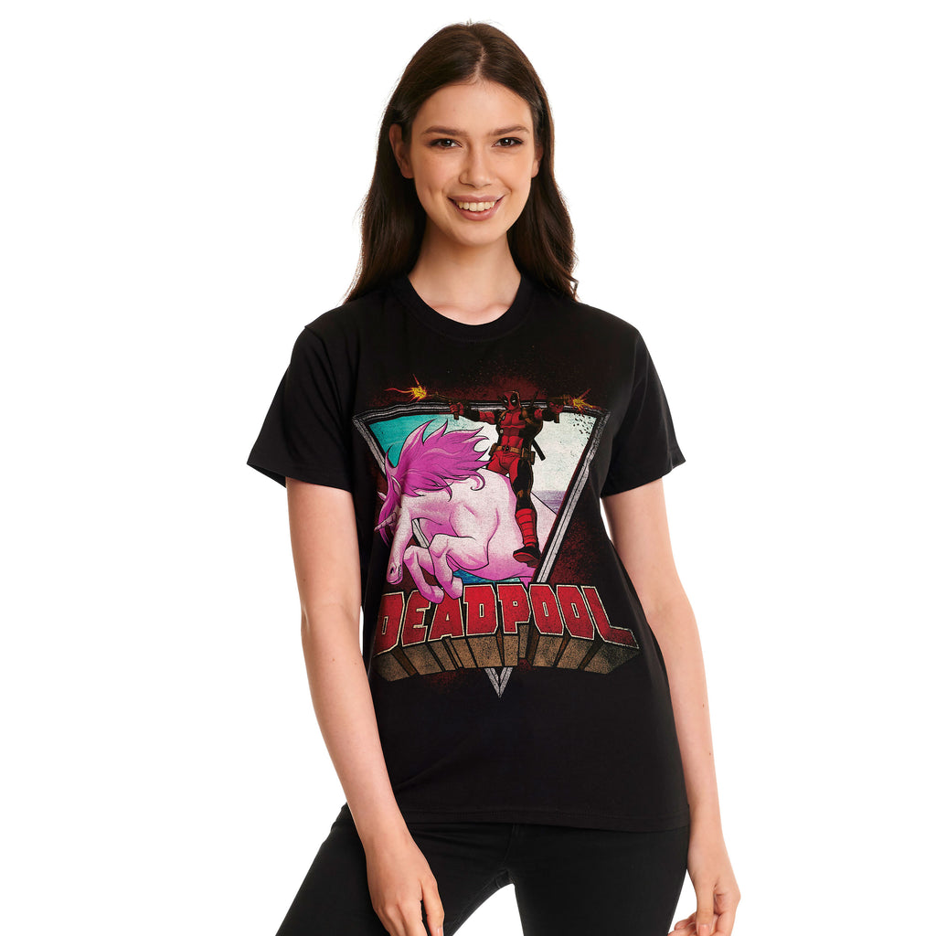 Image produit Deadpool - T-shirt Unicorn Ride noir
