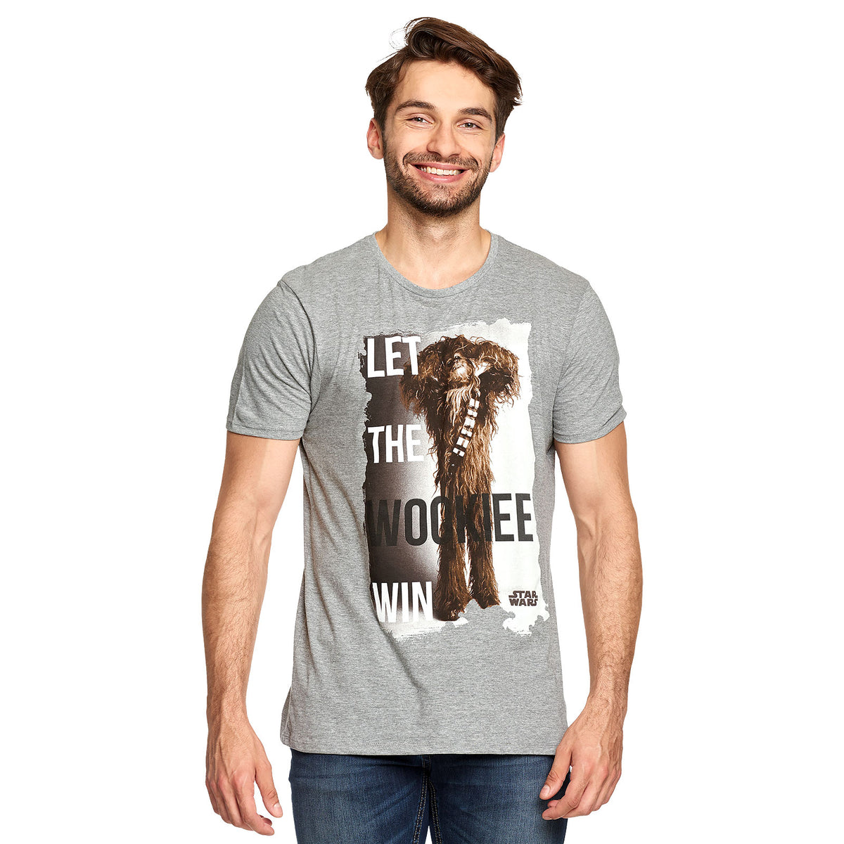 Image produit Star Wars - Laissez le Wookiee gagner T-shirt gris