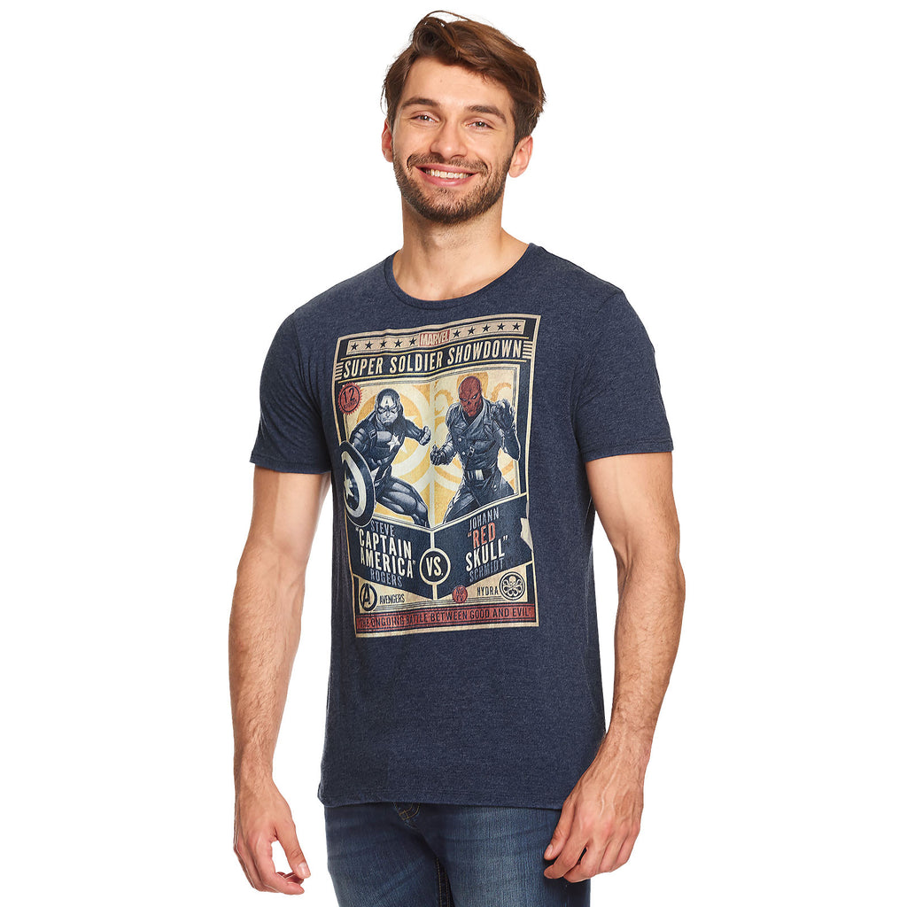 Image produit Captain America - Super Soldier Showdown T-shirt bleu