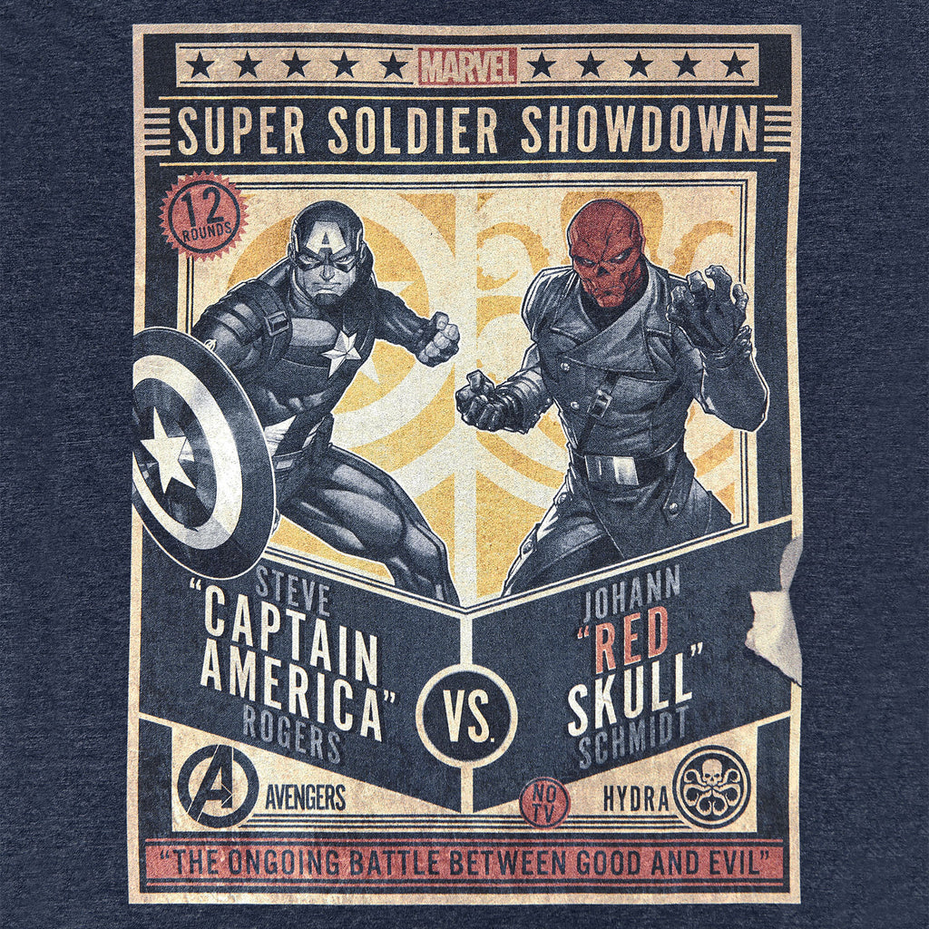 Image produit Captain America - Super Soldier Showdown T-shirt bleu