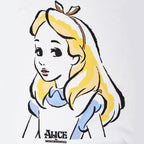 Image produit Alice au Pays des Merveilles - T-shirt portrait femme blanc