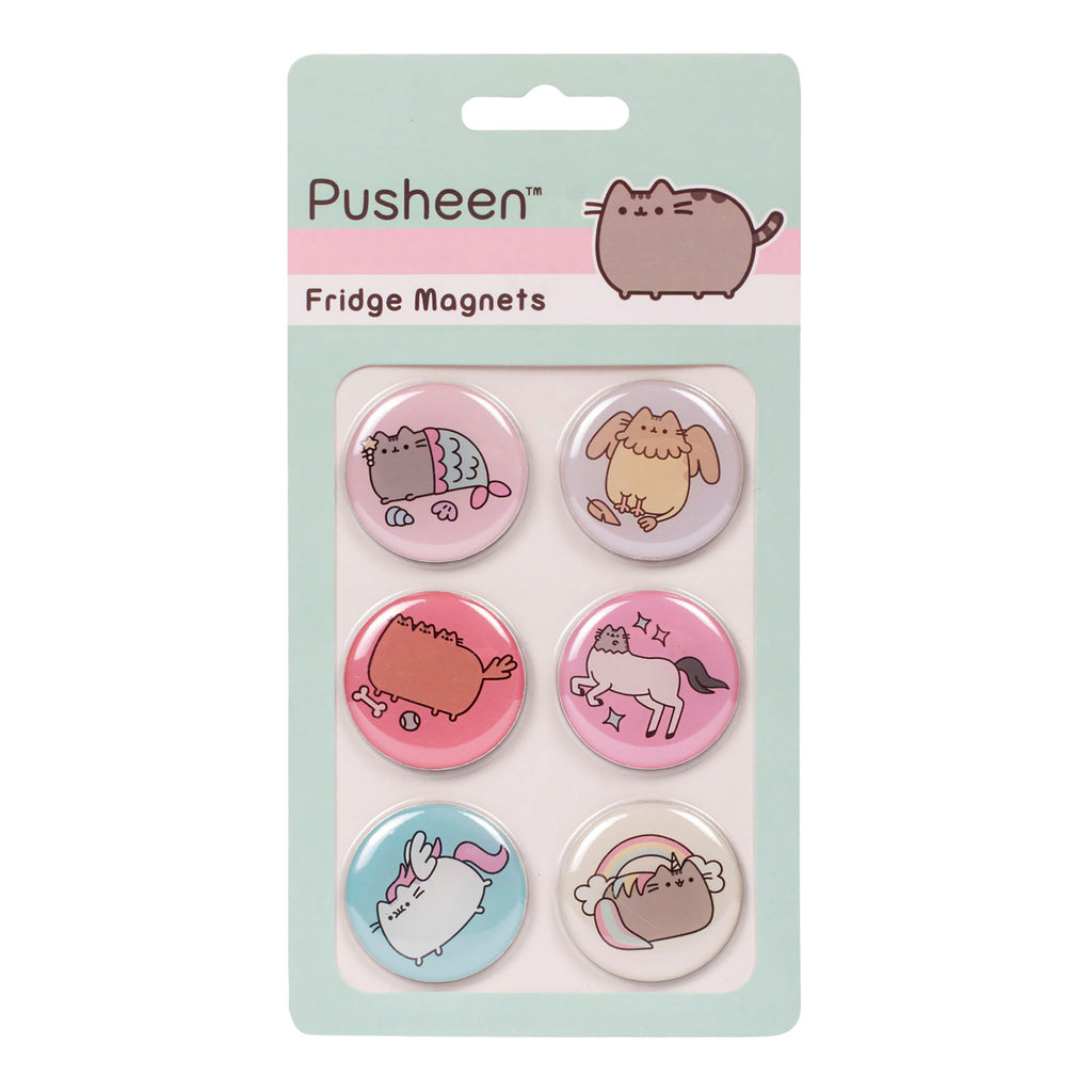 Image produit Pusheen - Ensemble de 6 aimants Button