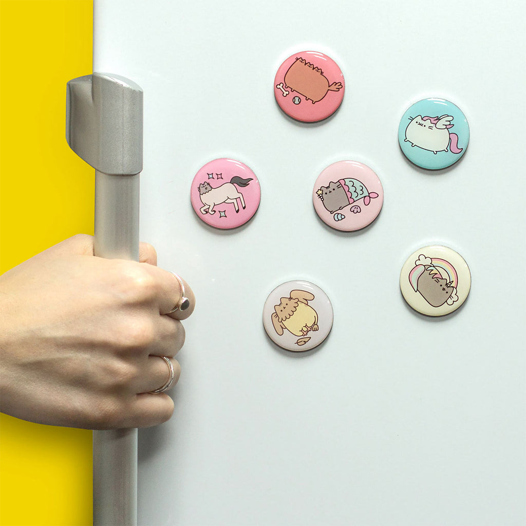 Image produit Pusheen - Ensemble de 6 aimants Button
