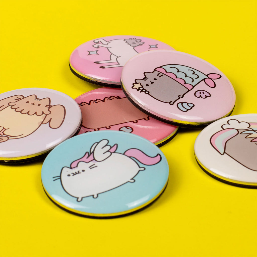 Image produit Pusheen - Ensemble de 6 aimants Button