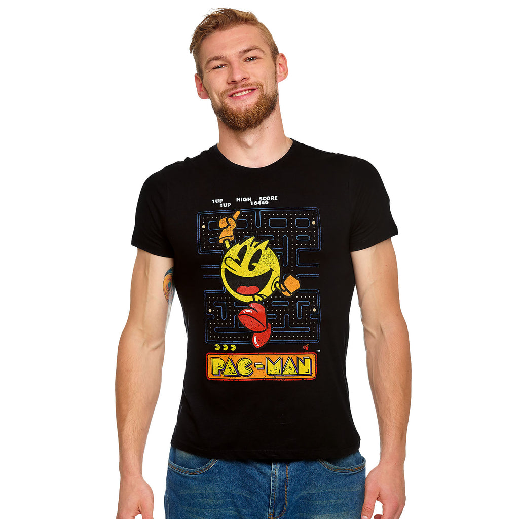 Image produit Pac-Man - T-shirt rétro noir