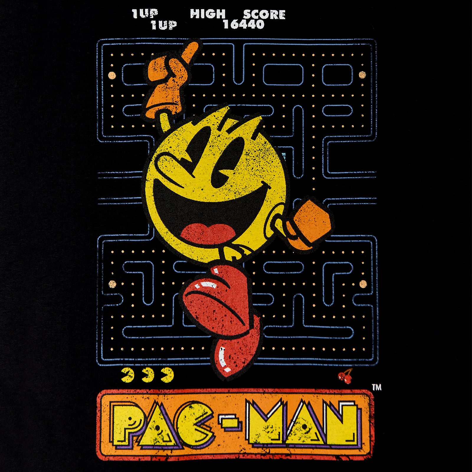 Image produit Pac-Man - T-shirt rétro noir