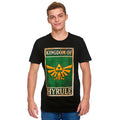 Image produit Zelda - T-shirt noir du poster de propagande du Royaume d'Hyrule