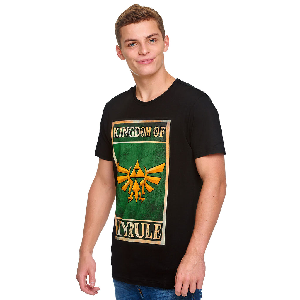 Image produit Zelda - T-shirt noir du poster de propagande du Royaume d'Hyrule