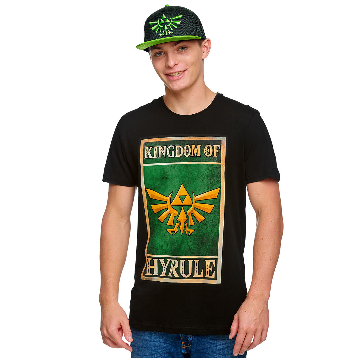 Image produit Zelda - T-shirt noir du poster de propagande du Royaume d'Hyrule