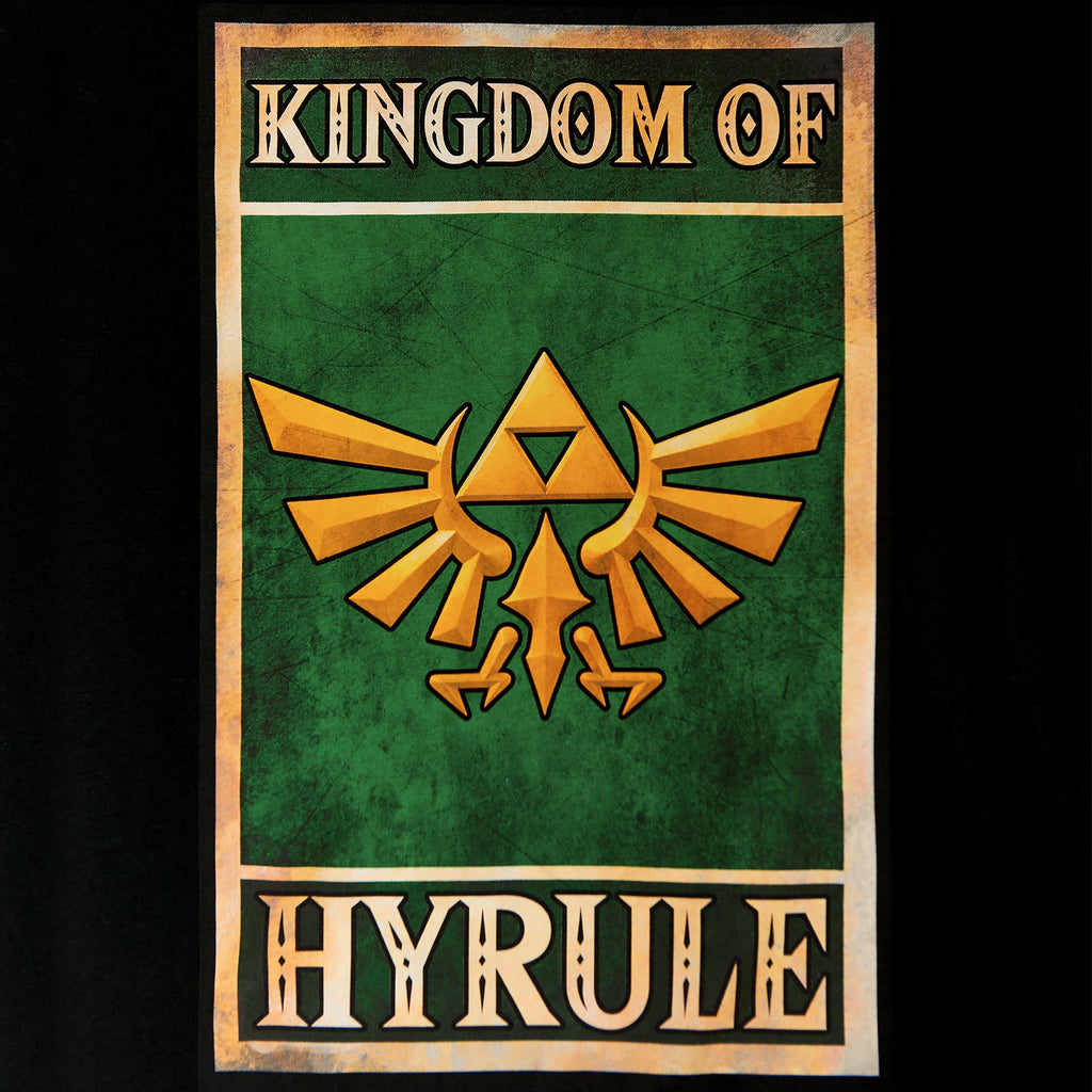 Image produit Zelda - T-shirt noir du poster de propagande du Royaume d'Hyrule