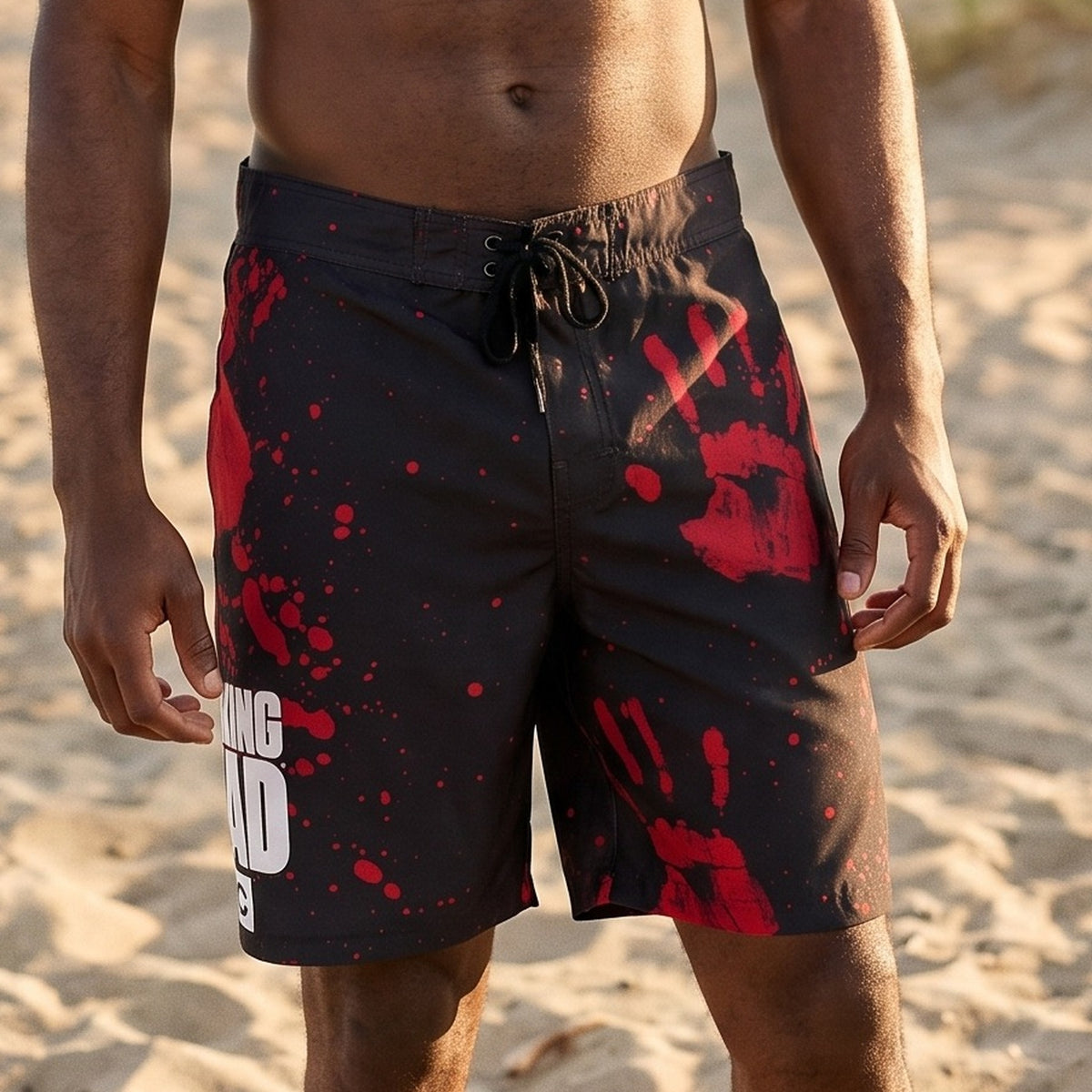 Image produit Walking Dead - Short de Bain Mains Sanglantes Noir