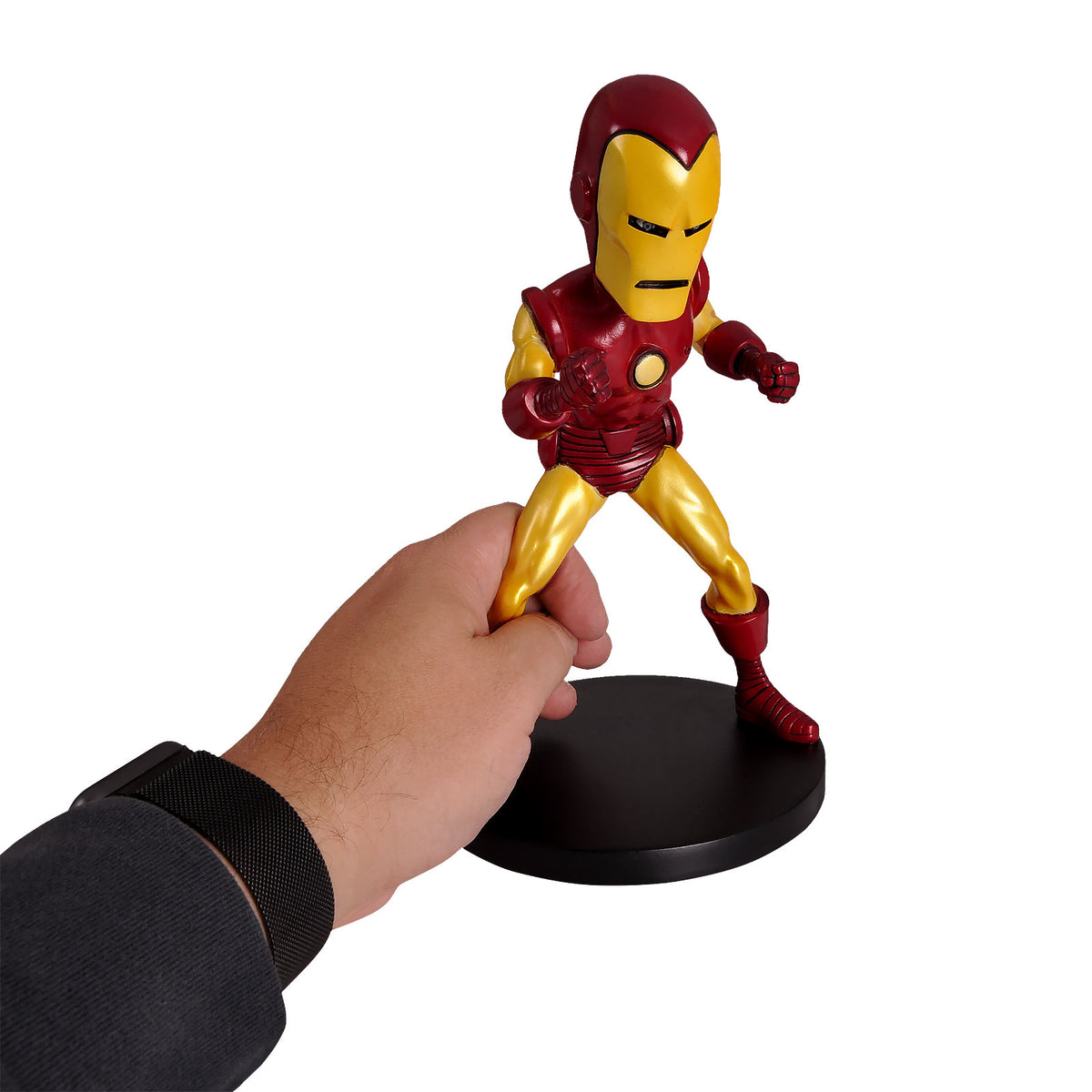 Image produit Iron Man - Figurine à tête branlante Head Knockers Deluxe