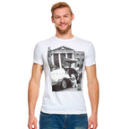Image produit Retour vers le futur - T-shirt blanc Einstein avec DeLorean