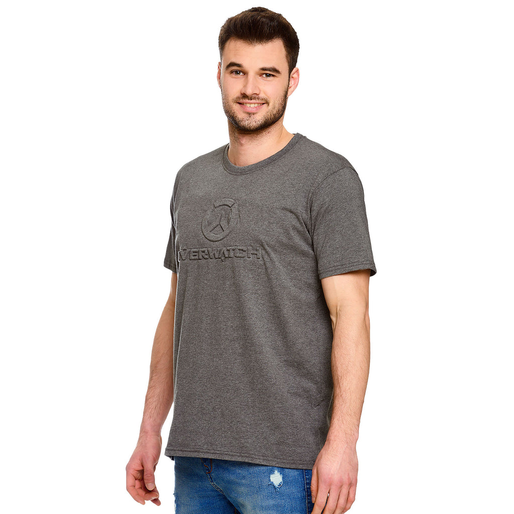 Image produit Overwatch - T-shirt logo 3D gris