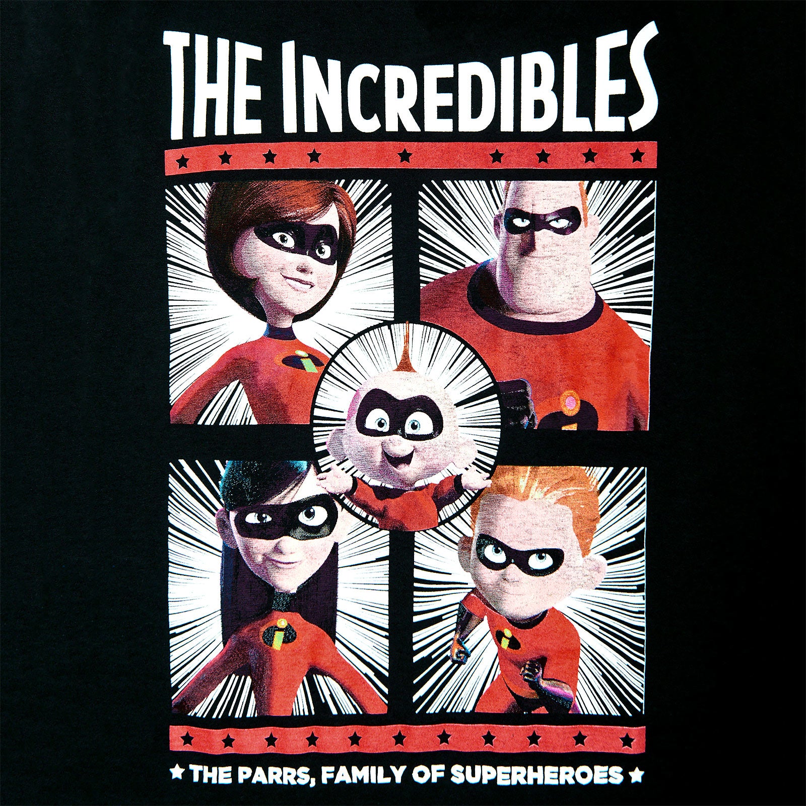 Image produit Les Indestructibles - T-shirt femme Parr Family noir