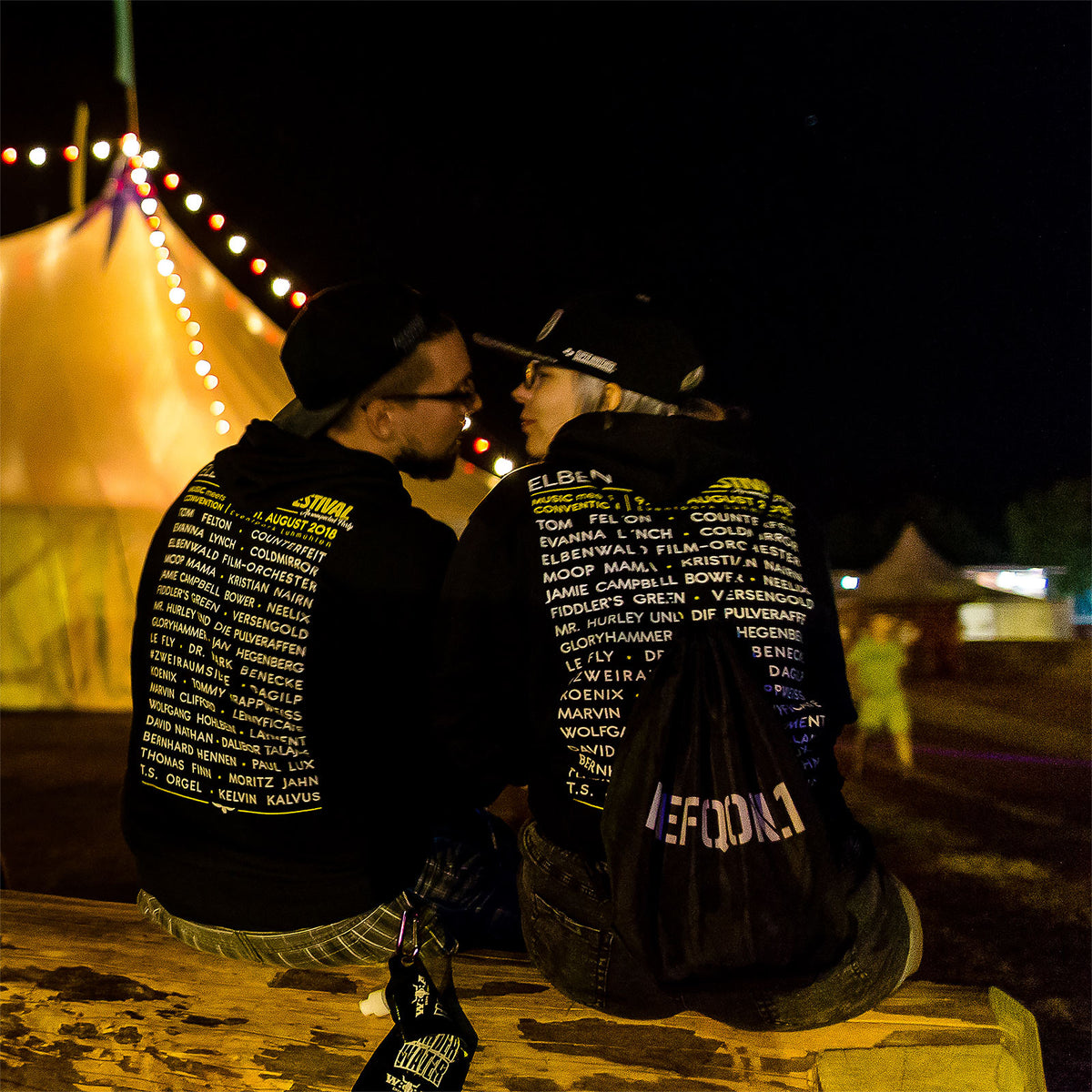Image produit Sweat à capuche Elbenwald Festival noir