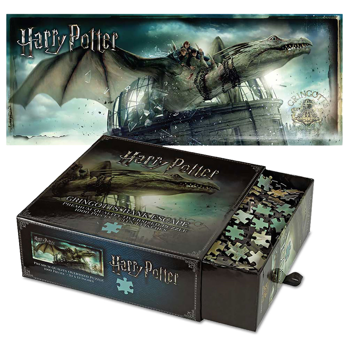 Image produit Harry Potter - Puzzle Premium Banque de Gringotts avec Dragon