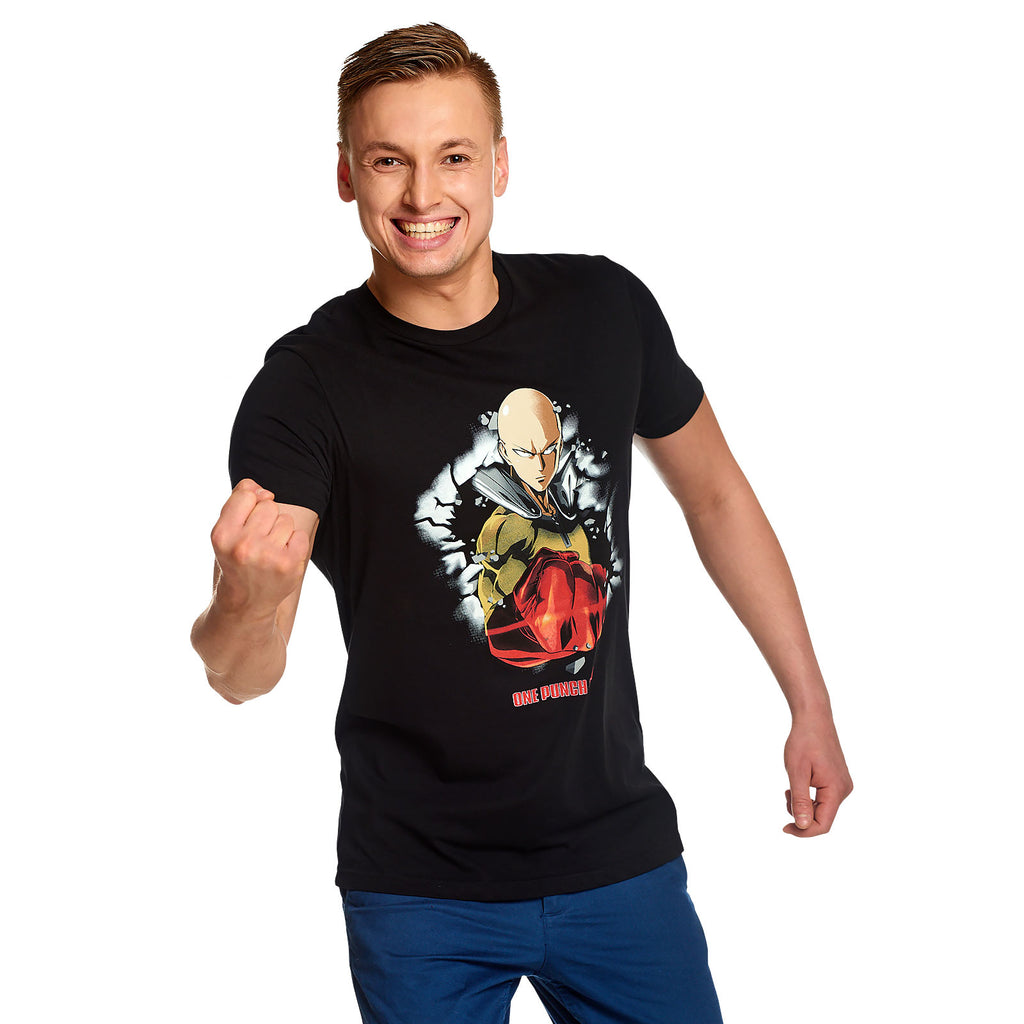 Image produit One Punch Man - T-shirt Saitama noir