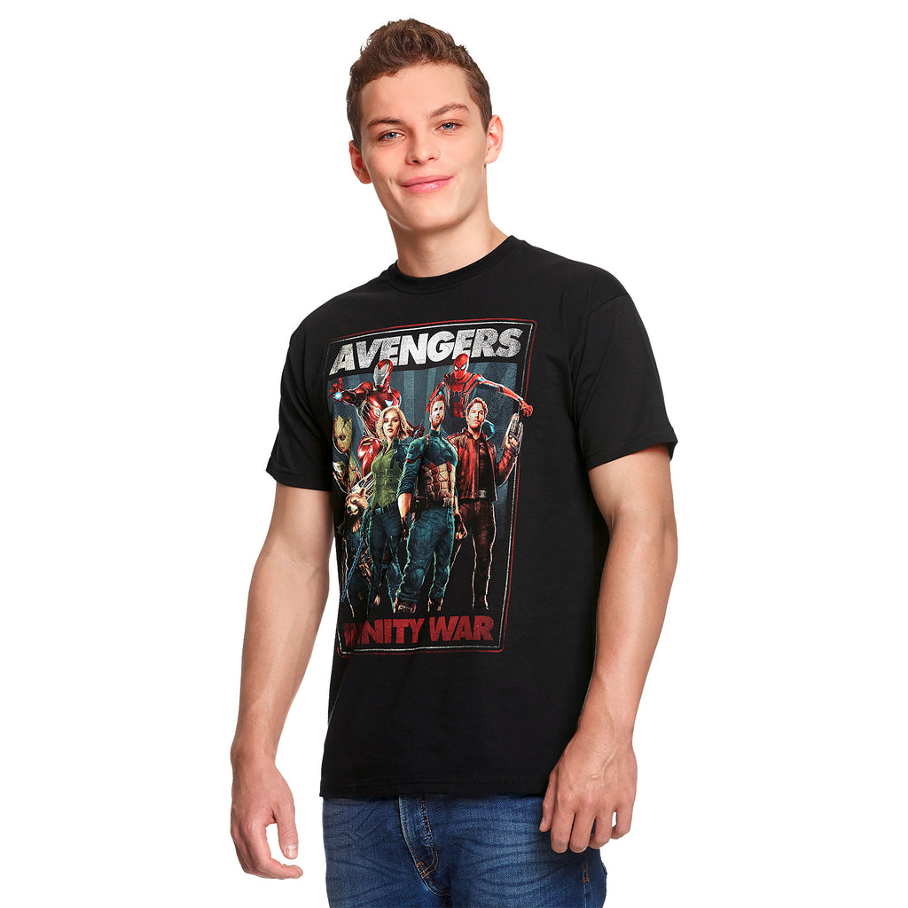 Image produit Avengers - T-shirt collage Infinity Heroes noir