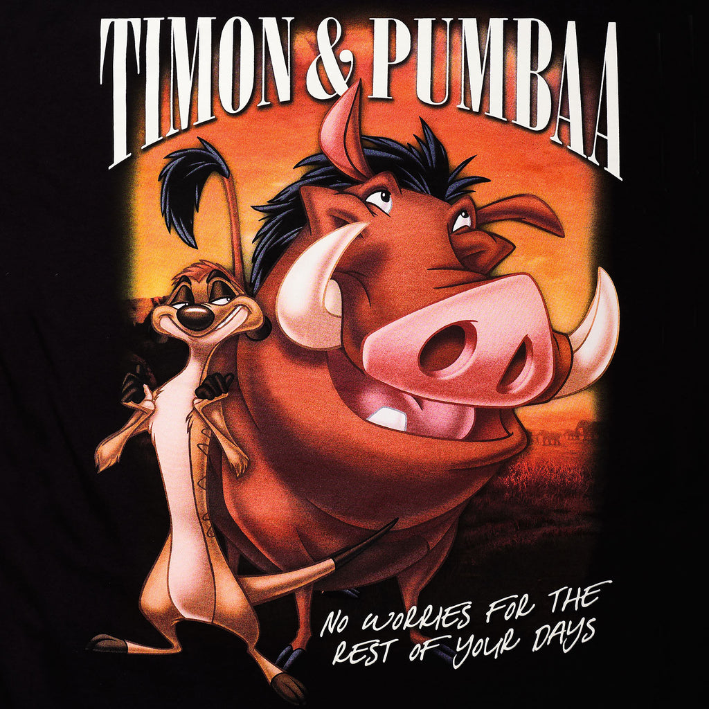 Image produit Le Roi Lion - T-shirt Timon & Pumbaa noir