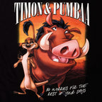 Image produit Le Roi Lion - T-shirt Timon & Pumbaa noir