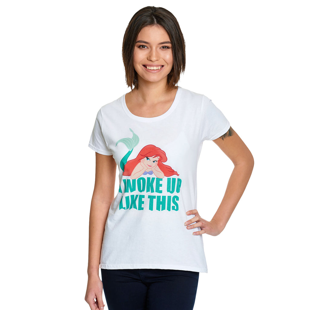 Image produit Ariel - Woke Up Like This T-Shirt Femme blanc