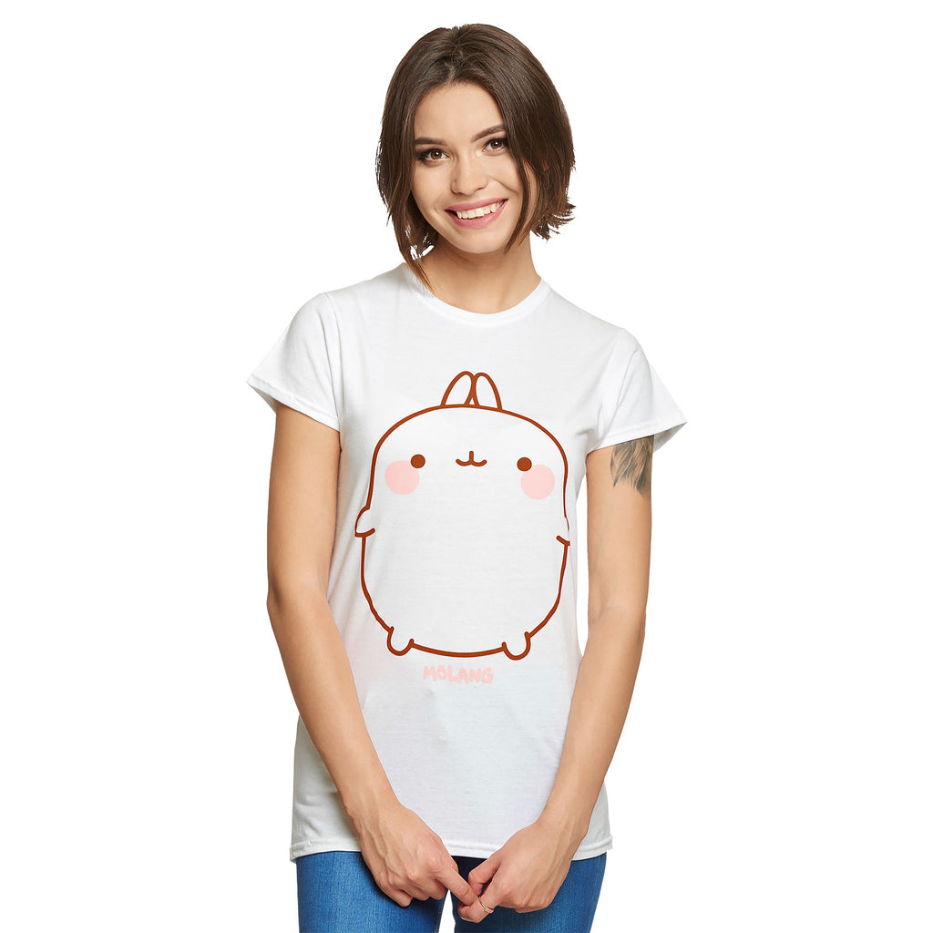 Image produit Molang - T-shirt femme Smile blanc