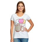 Image produit Pusheen - T-shirt Balloons pour femmes blanc
