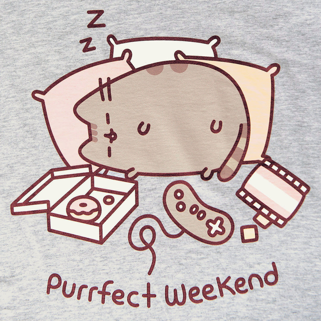 Image produit Pusheen - Purrfect Weekend T-shirt pour femmes gris
