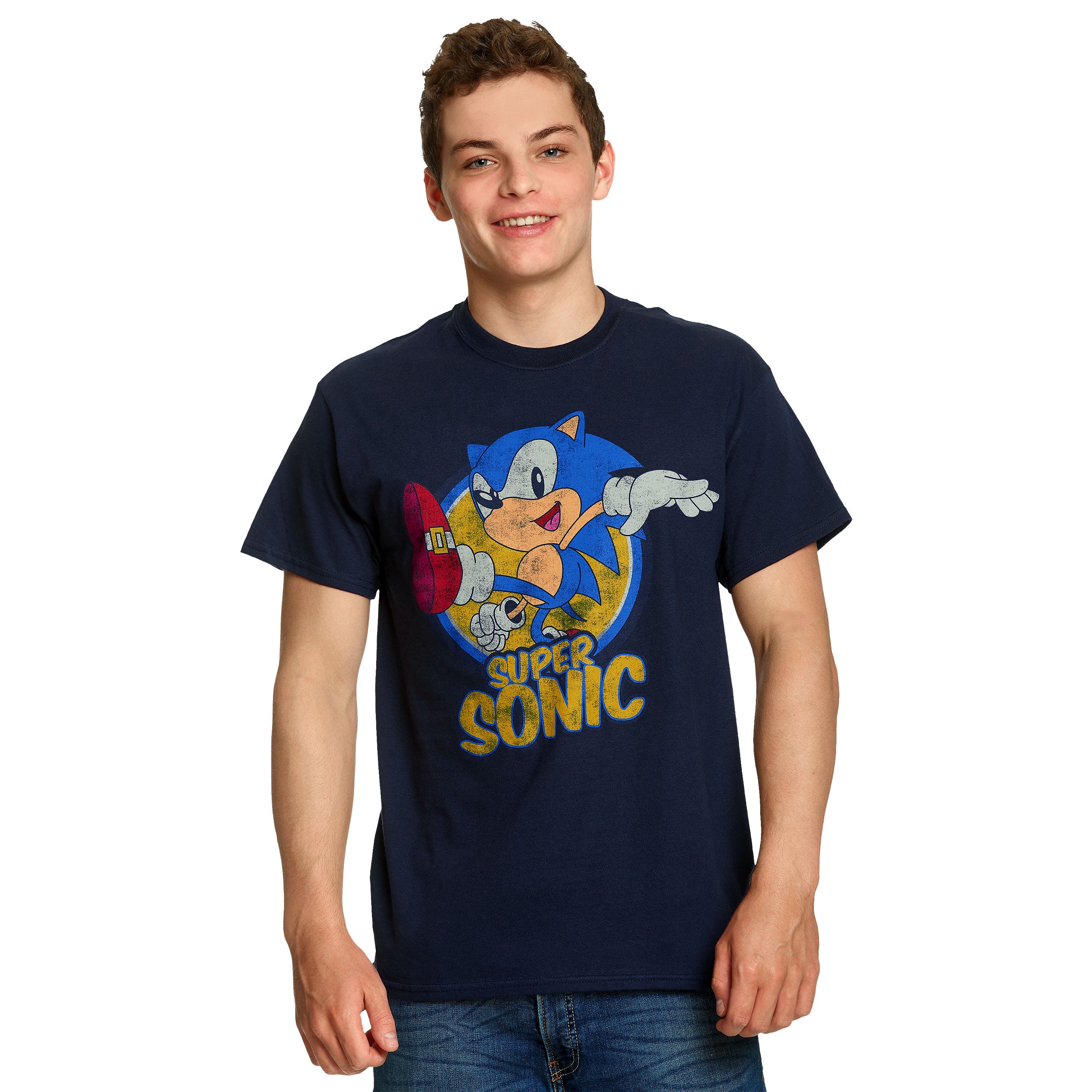 Image produit Sonic the Hedgehog - T-shirt Super Sonic bleu