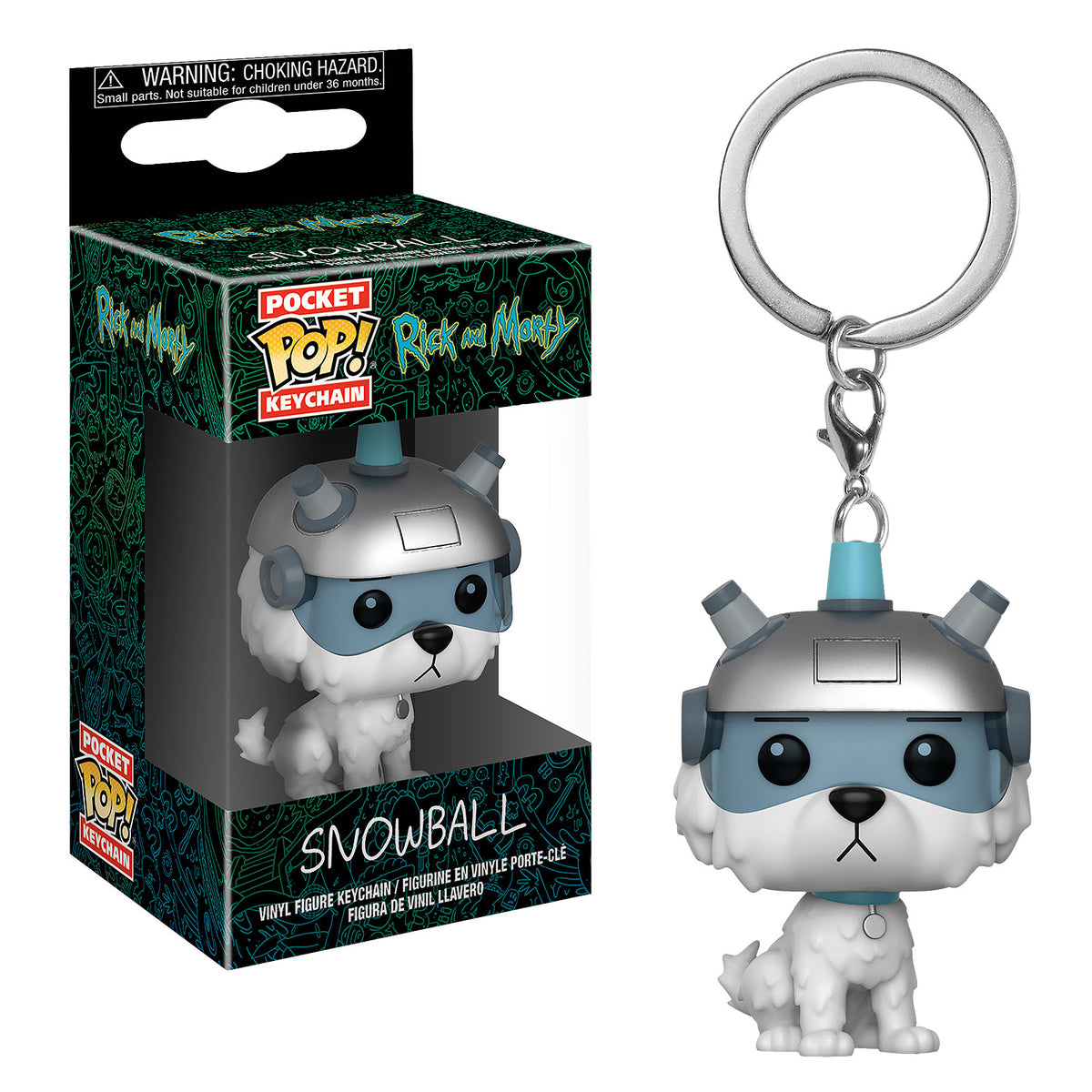 Product image Rick and Morty - Snowball Funko Pop Keychain