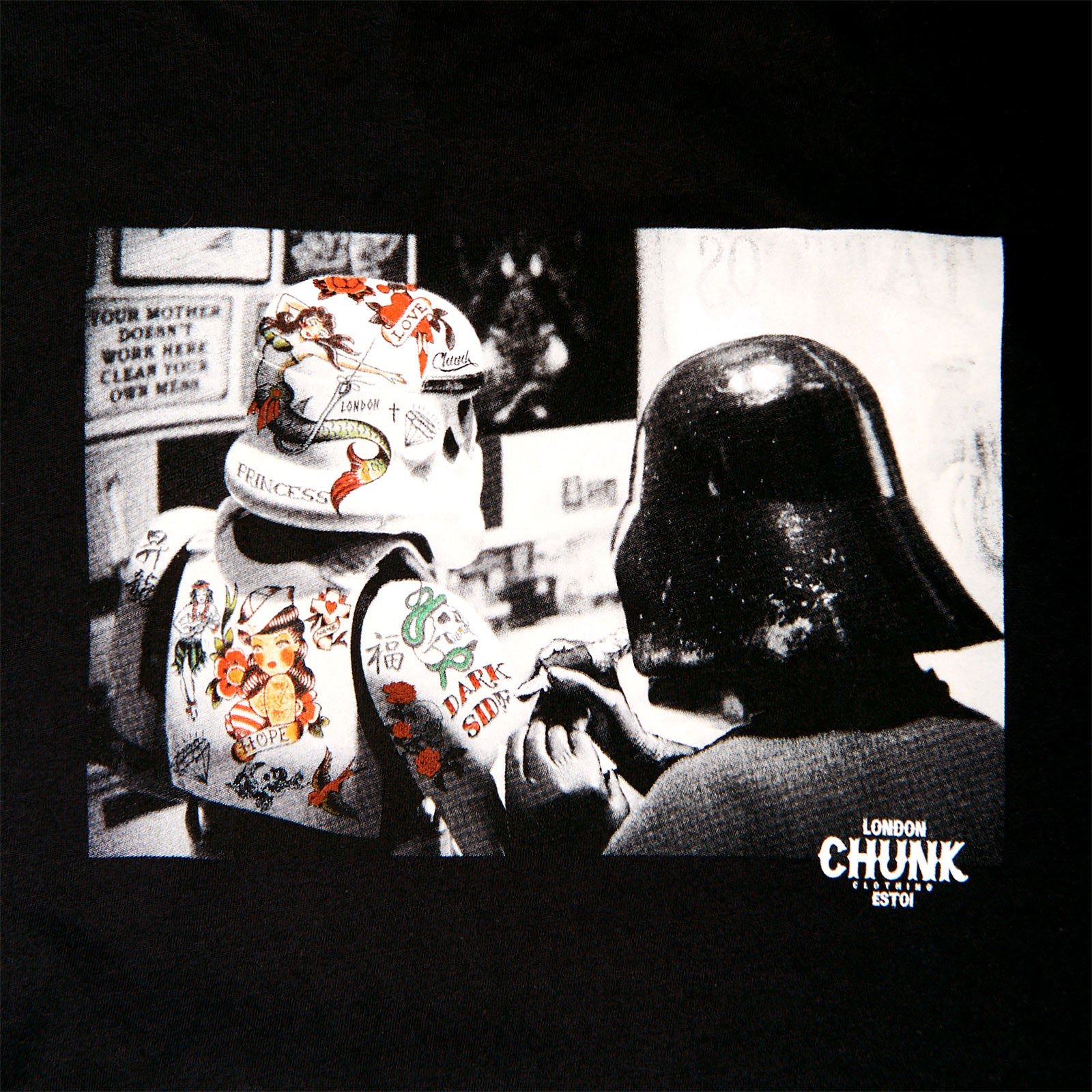 Image produit T-Shirt Dark Side Tattoo pour les fans de Star Wars noir