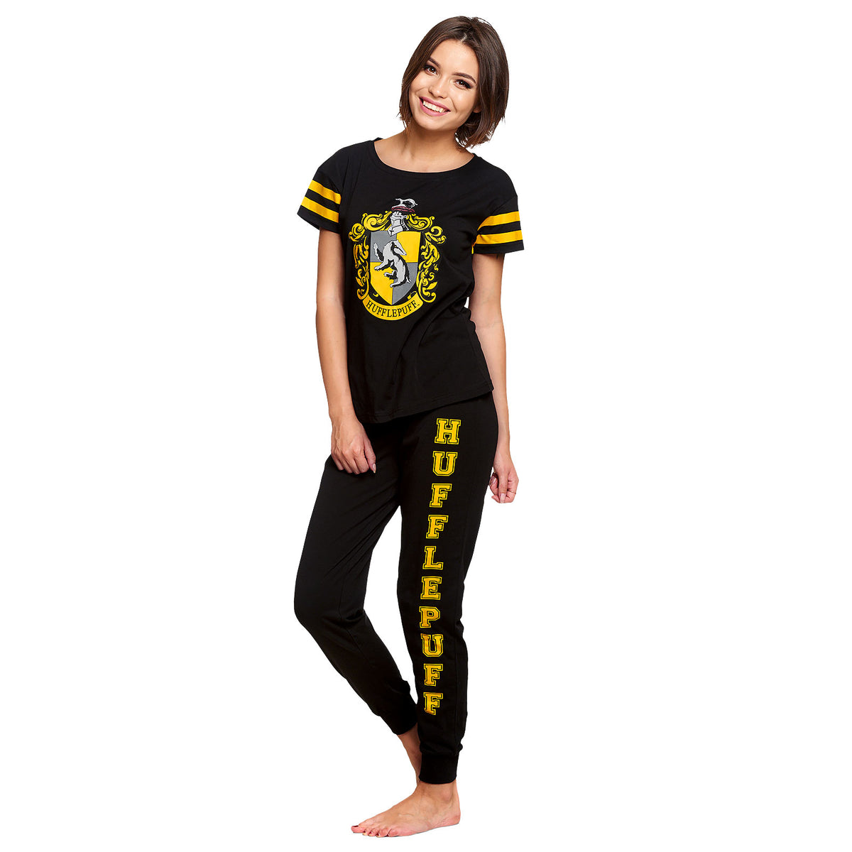 Image produit Harry Potter - Pyjama avec blason Hufflepuff pour femmes