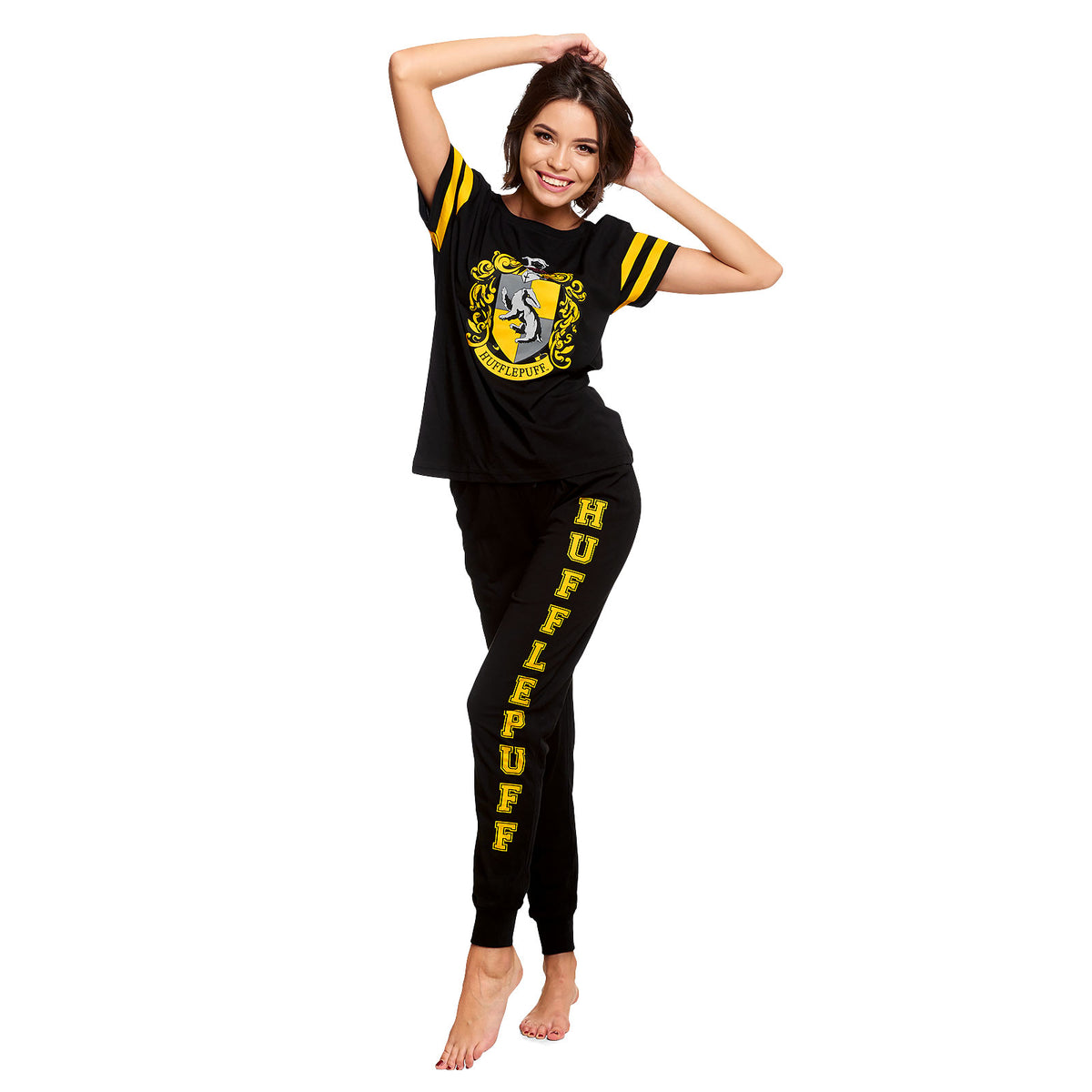 Image produit Harry Potter - Pyjama avec blason Hufflepuff pour femmes