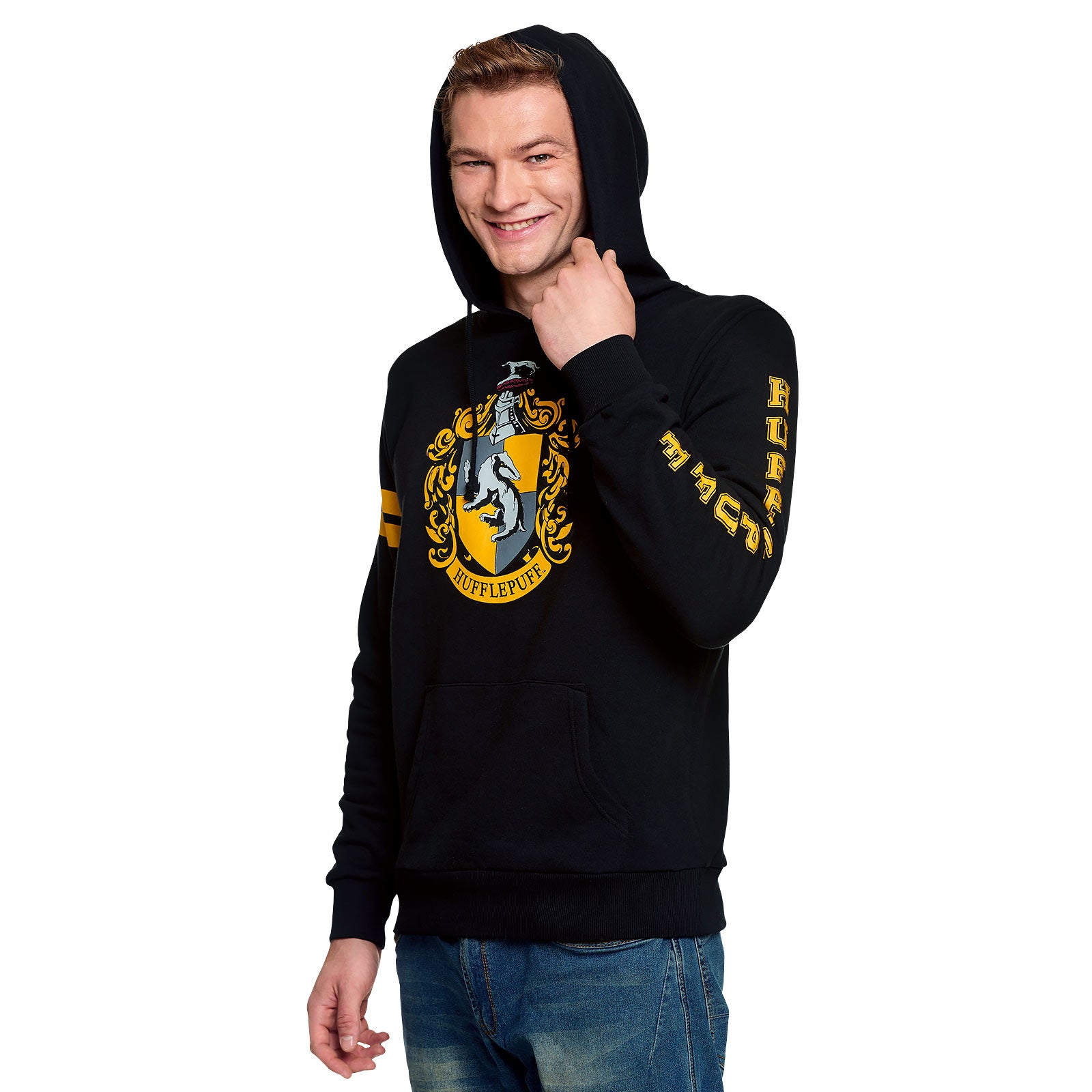 Image produit Harry Potter - Sweat à capuche blason Hufflepuff