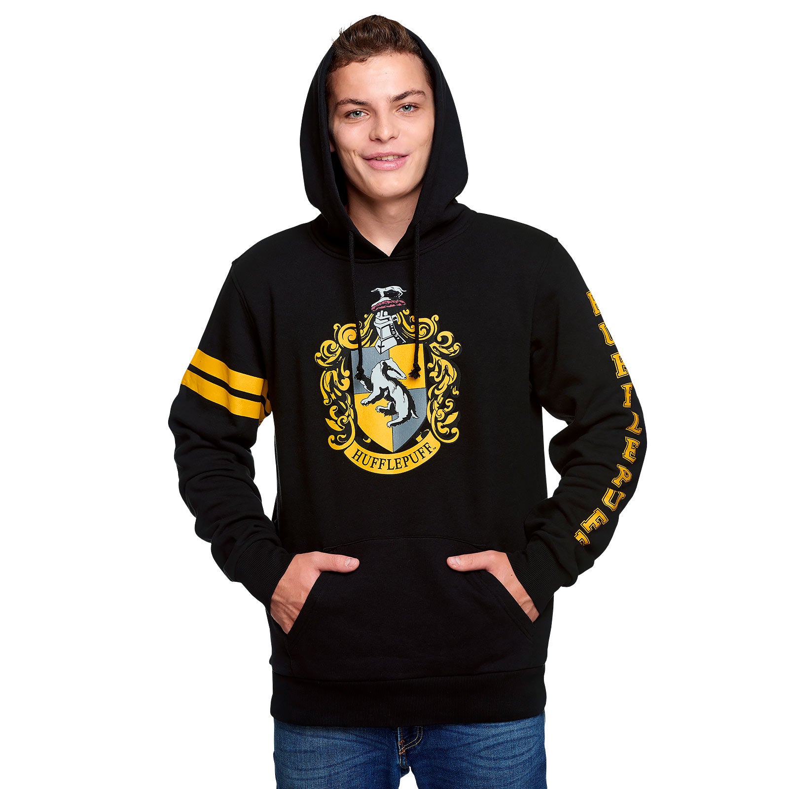 Image produit Harry Potter - Sweat à capuche blason Hufflepuff
