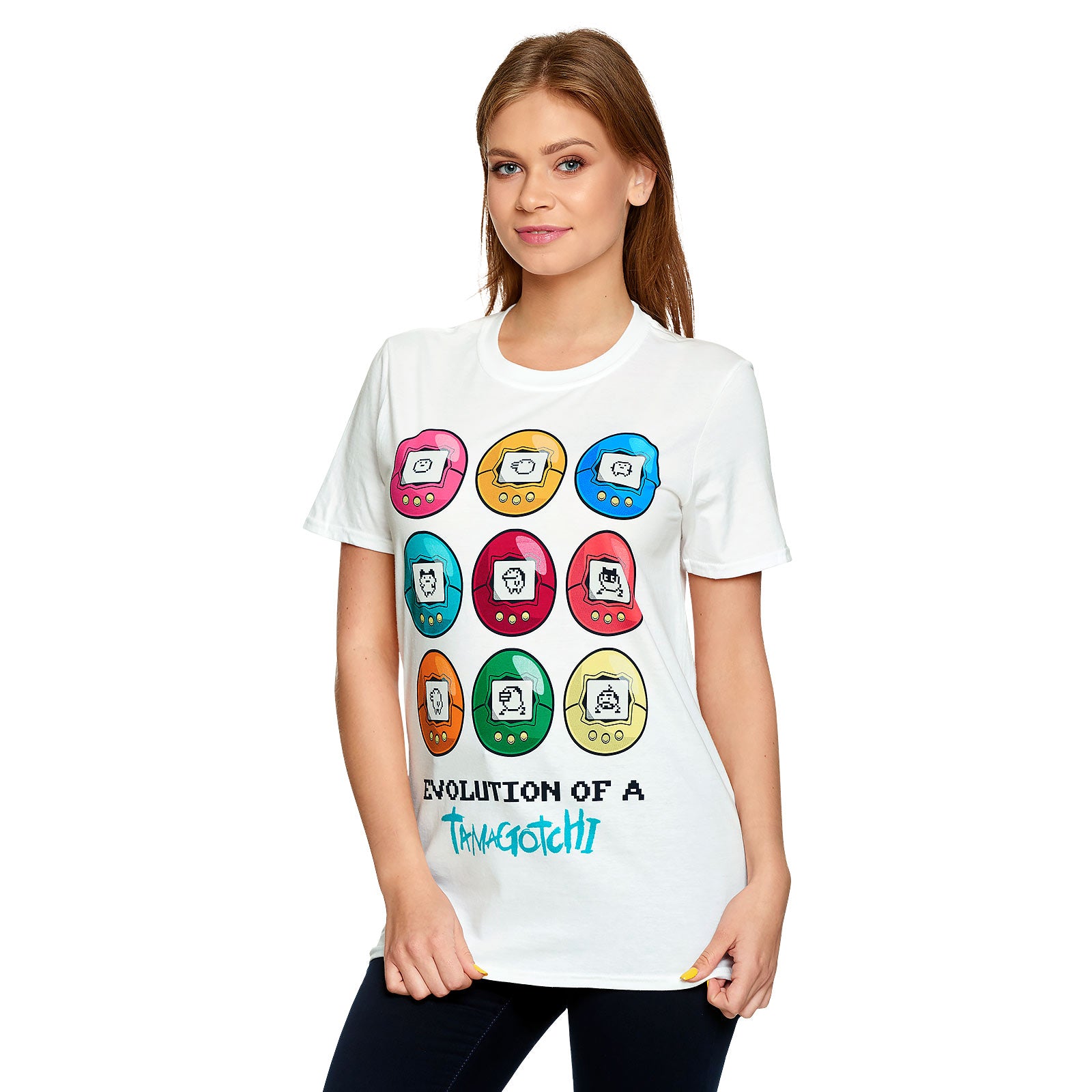 Image produit Tamagotchi - Evolution d'un T-shirt Tamagotchi blanc