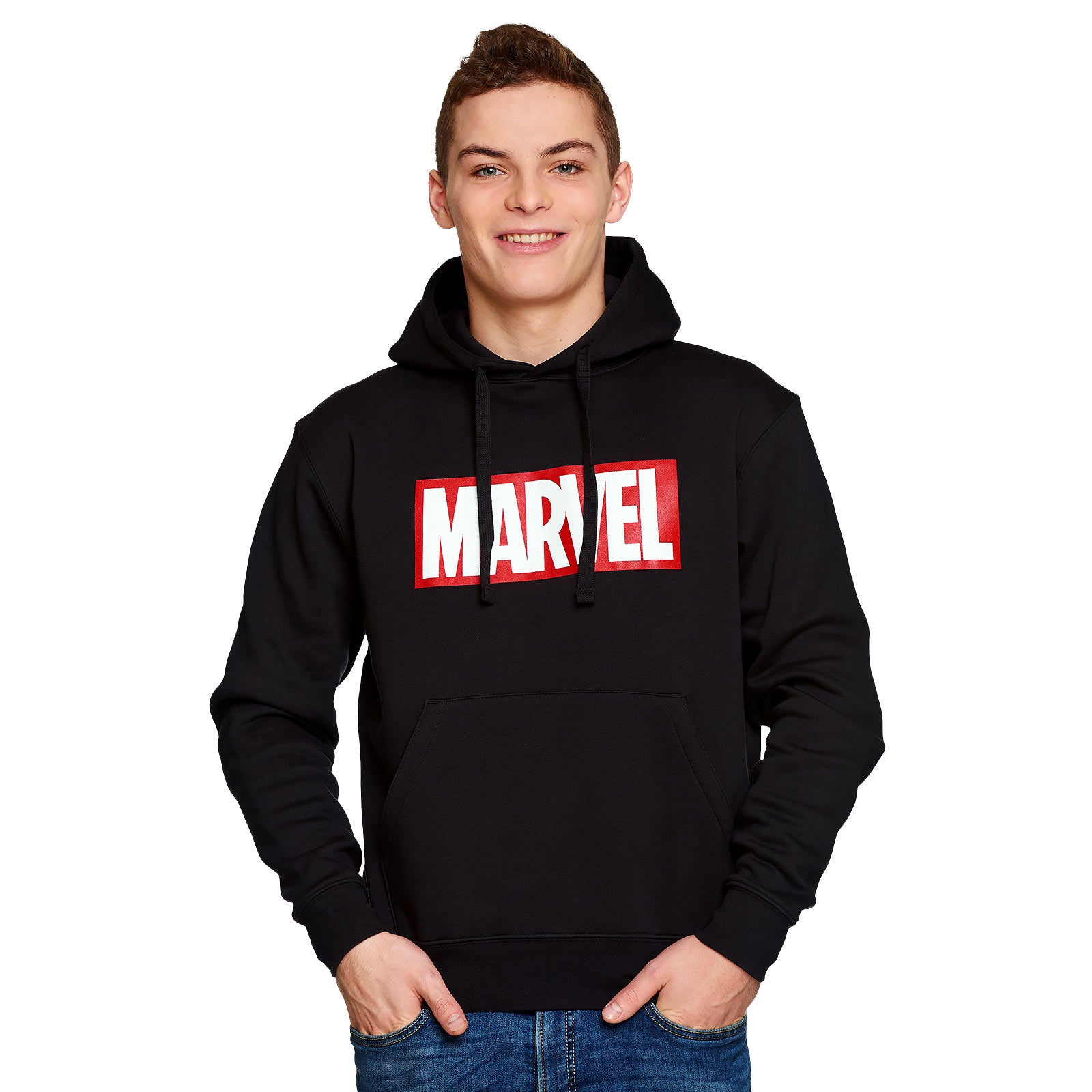 Image produit Marvel - Sweat à capuche Logo noir