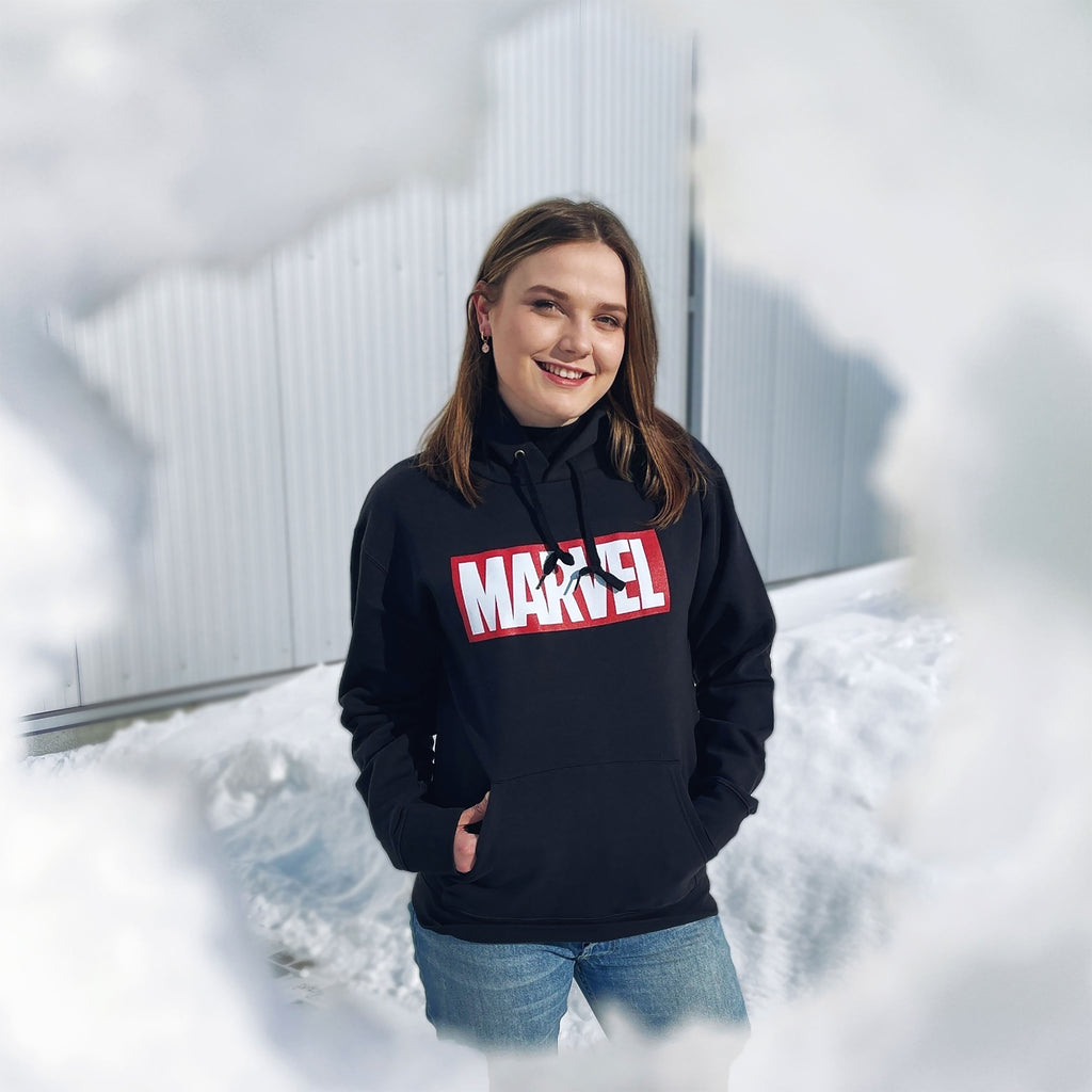Image produit Marvel - Sweat à capuche Logo noir