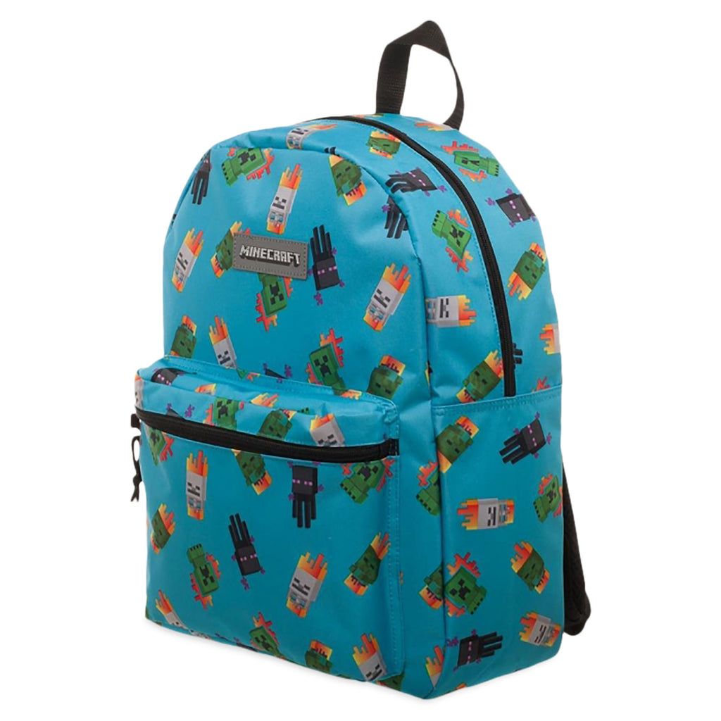 Image produit Minecraft - Invasion d'ennemis Sac à dos bleu