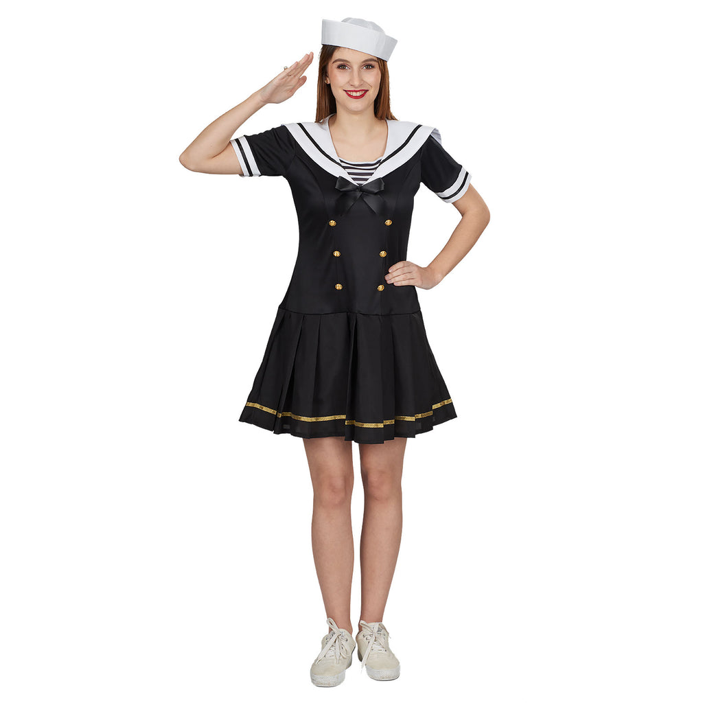 Image produit Costume de Sailor Girl pour femmes noir
