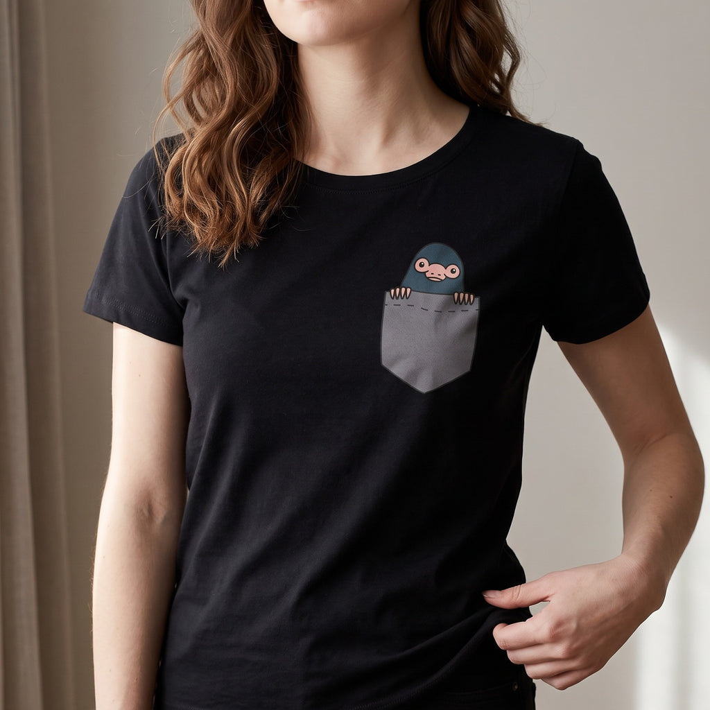 Image produit Niffler de Poche - T-shirt Femme Noir Animaux Fantastiques