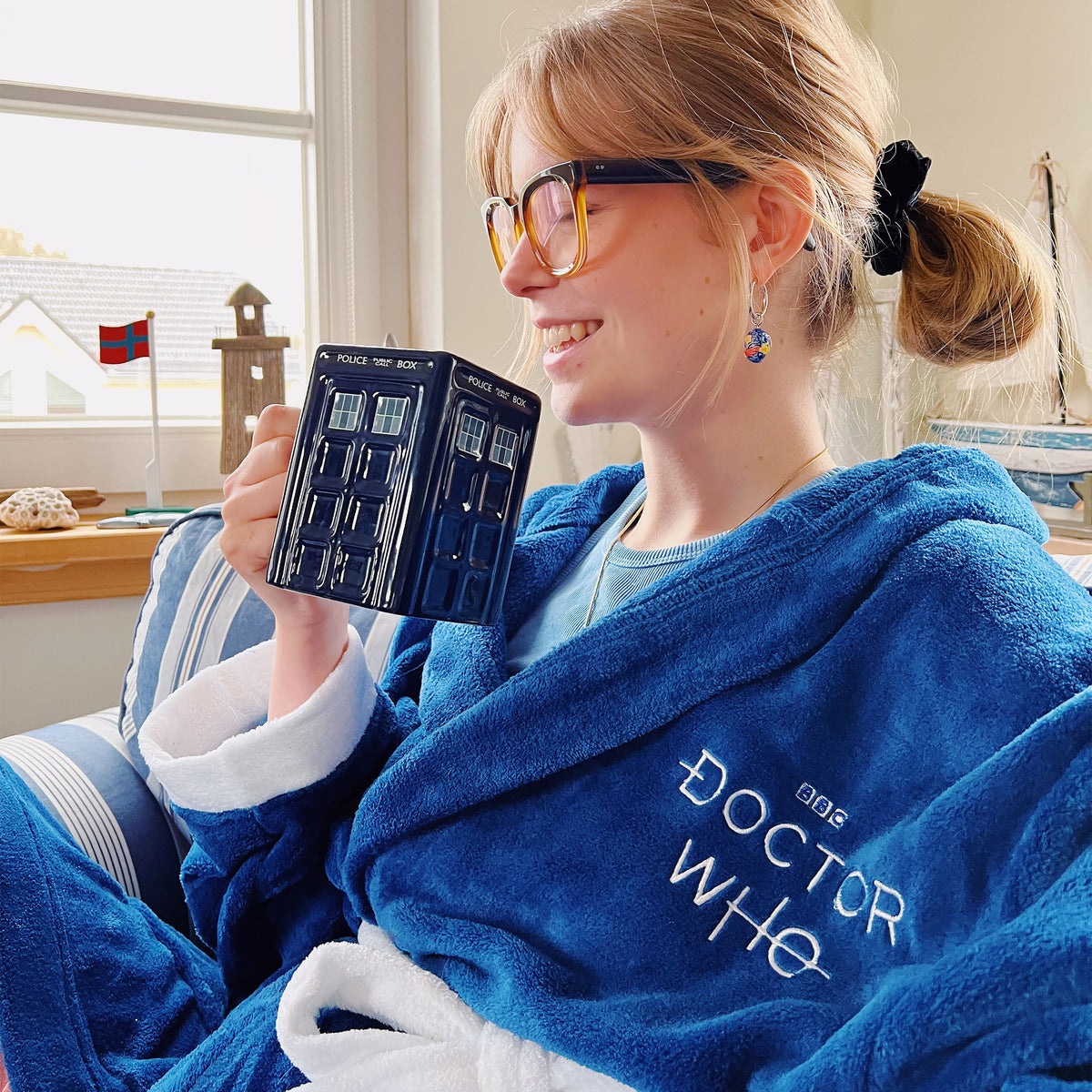 Image produit Doctor Who - Peignoir Tardis Saison 11 bleu