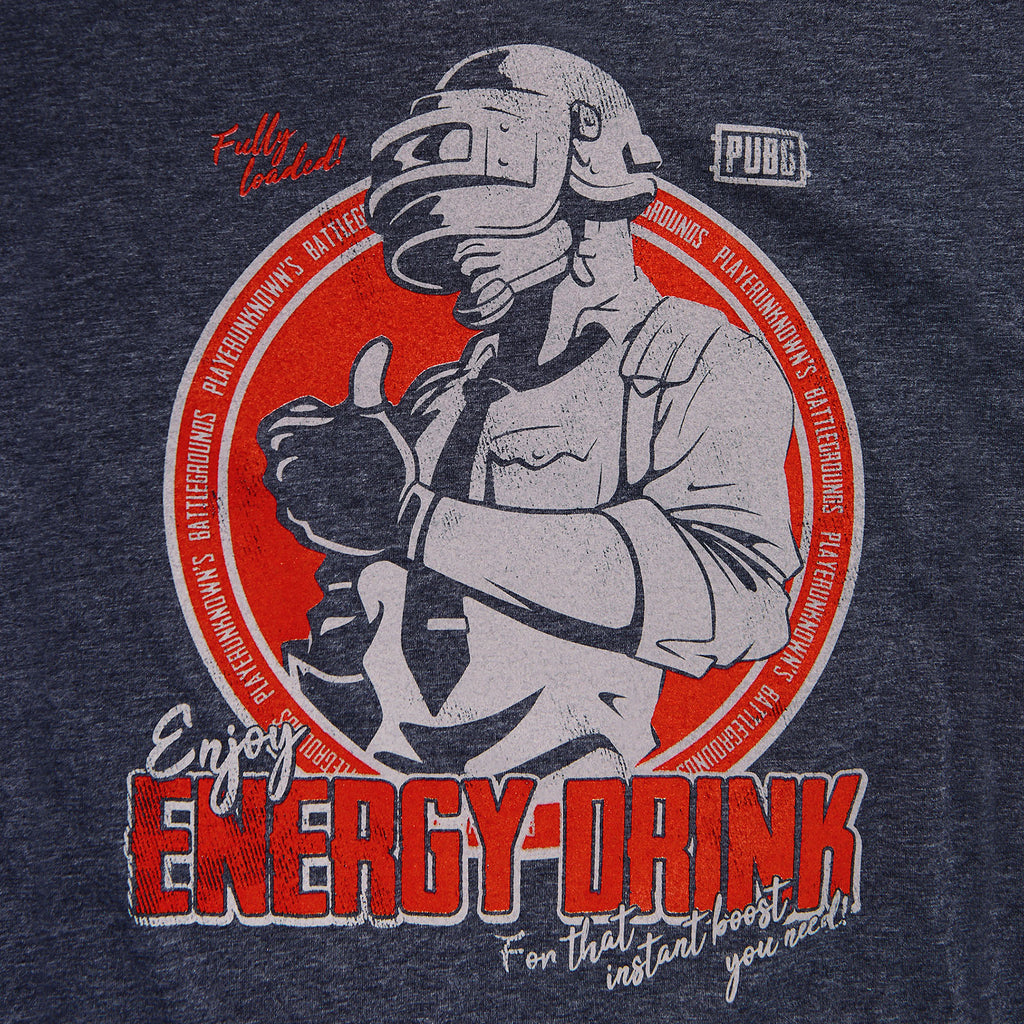 Image produit PUBG - T-shirt Energy Drink bleu