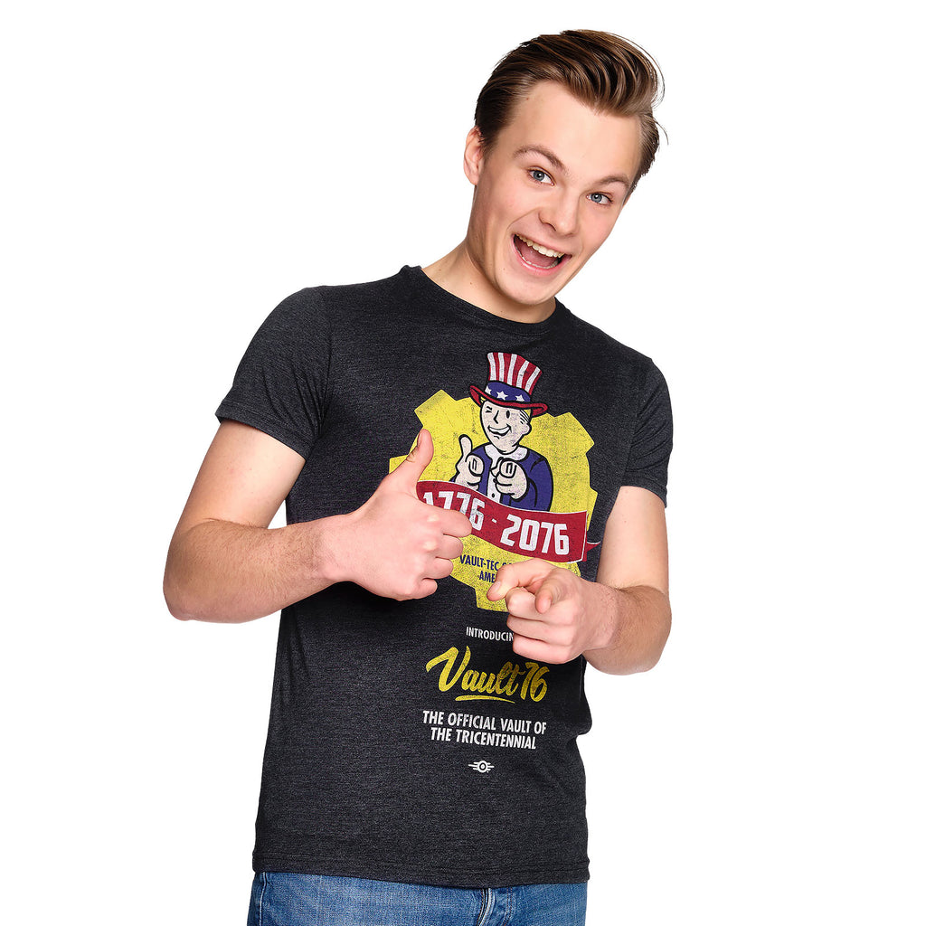 Image produit Fallout - T-shirt Poster Vault 76 bleu
