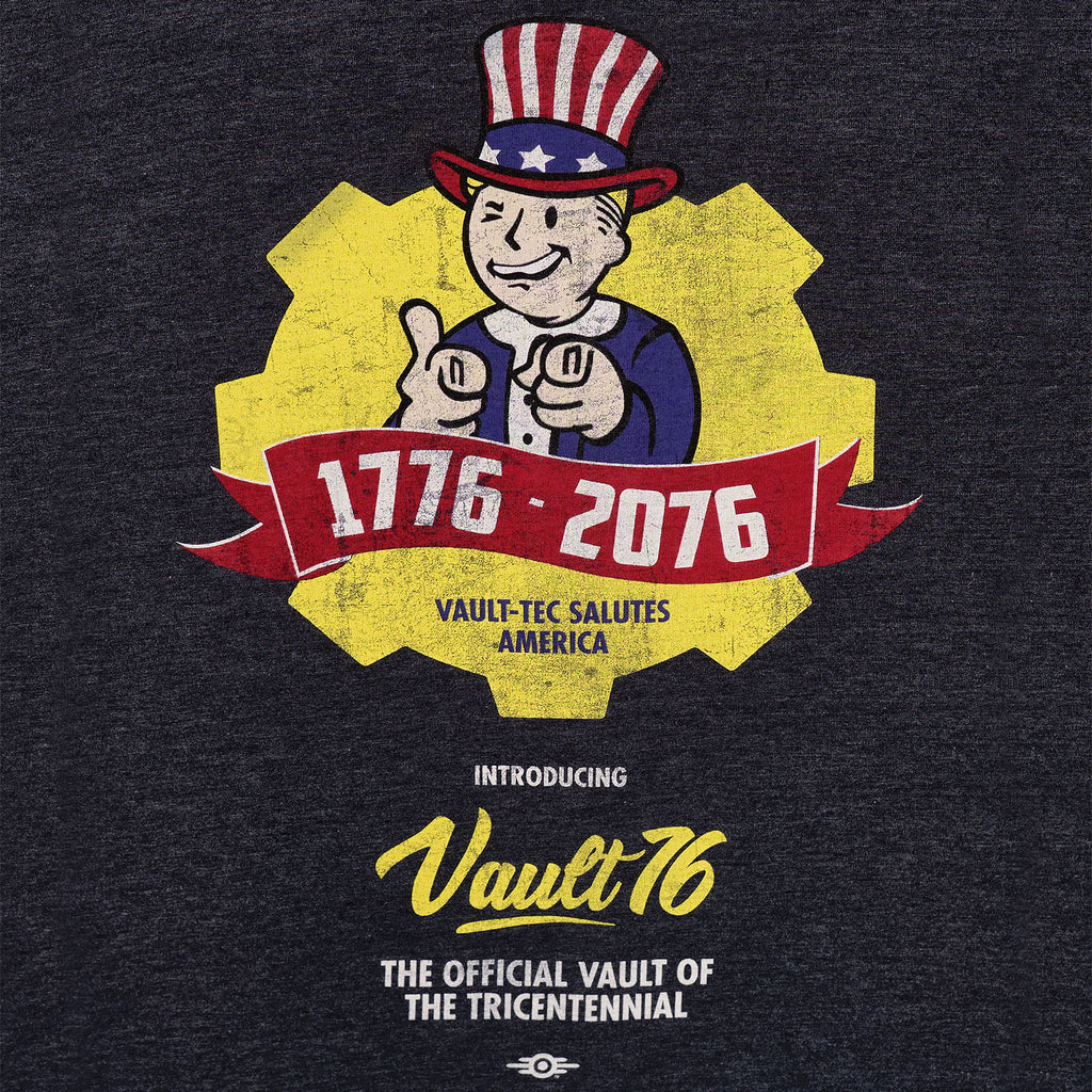 Image produit Fallout - T-shirt Poster Vault 76 bleu