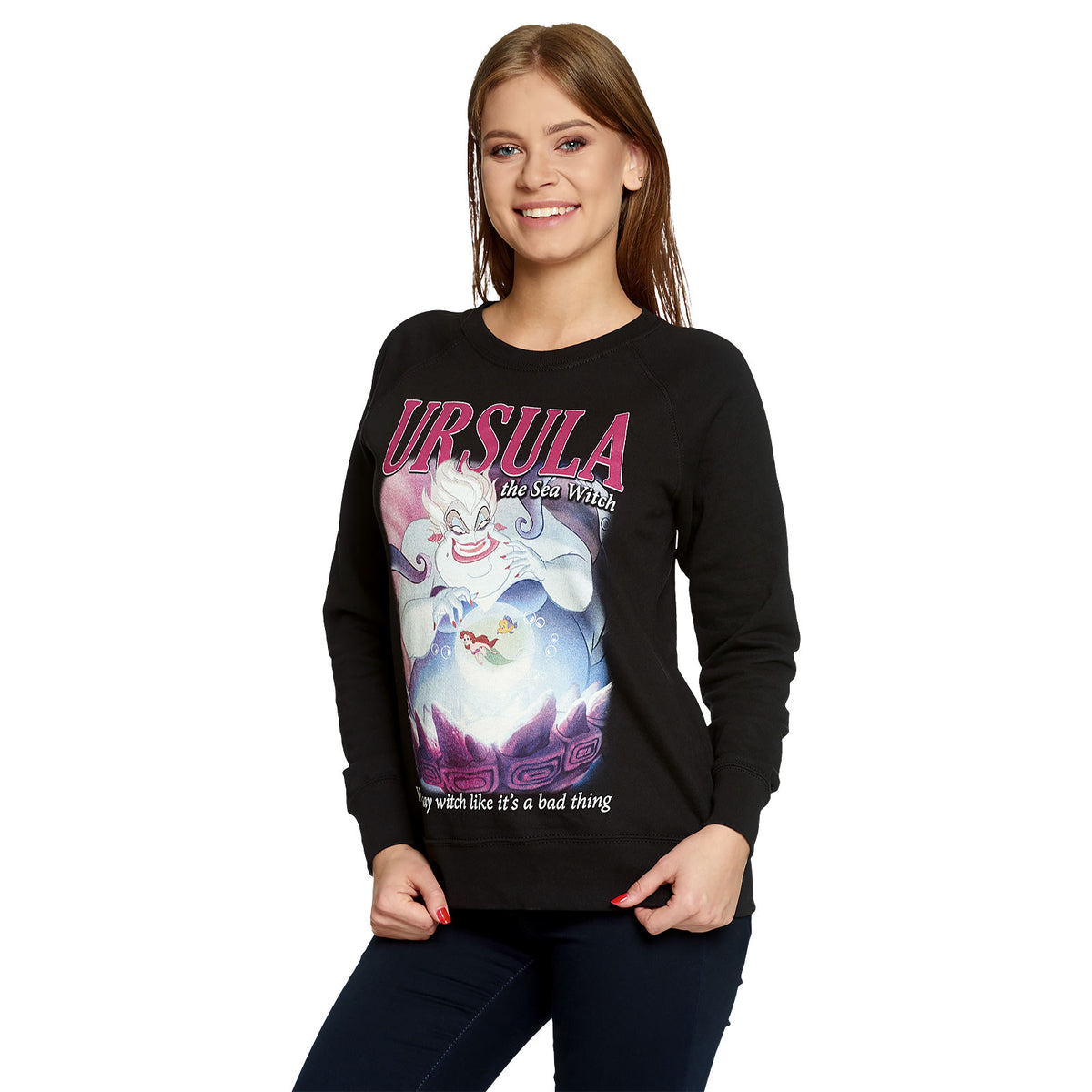 Image produit Arielle - Ursula Sorcière de la Mer Pull Femme noir